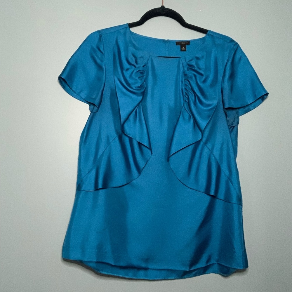 Electric blue silk Blouse